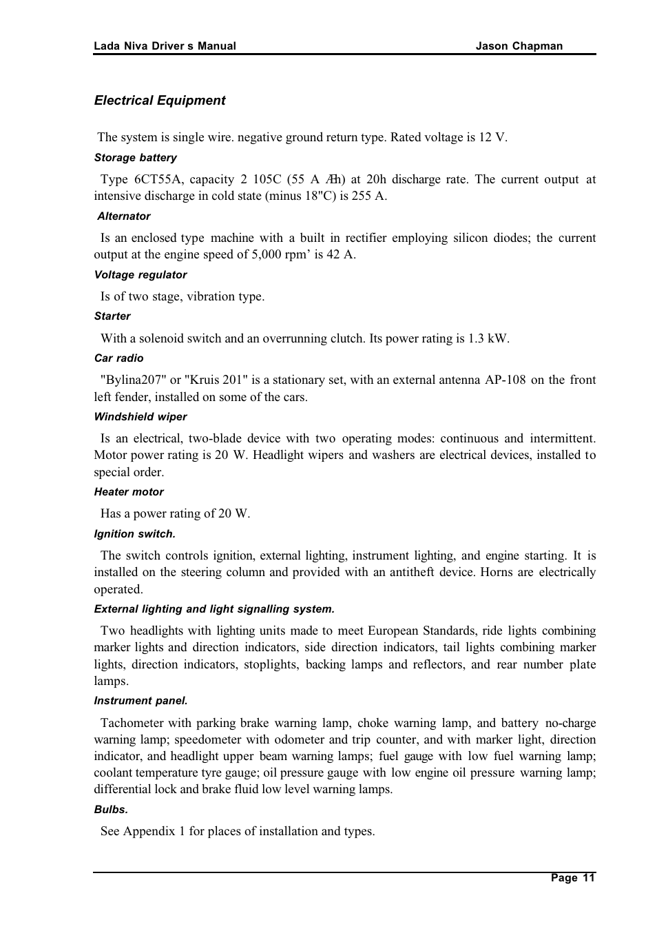АВТОВАЗ Lada VAZ2121 User Manual | Page 15 / 36