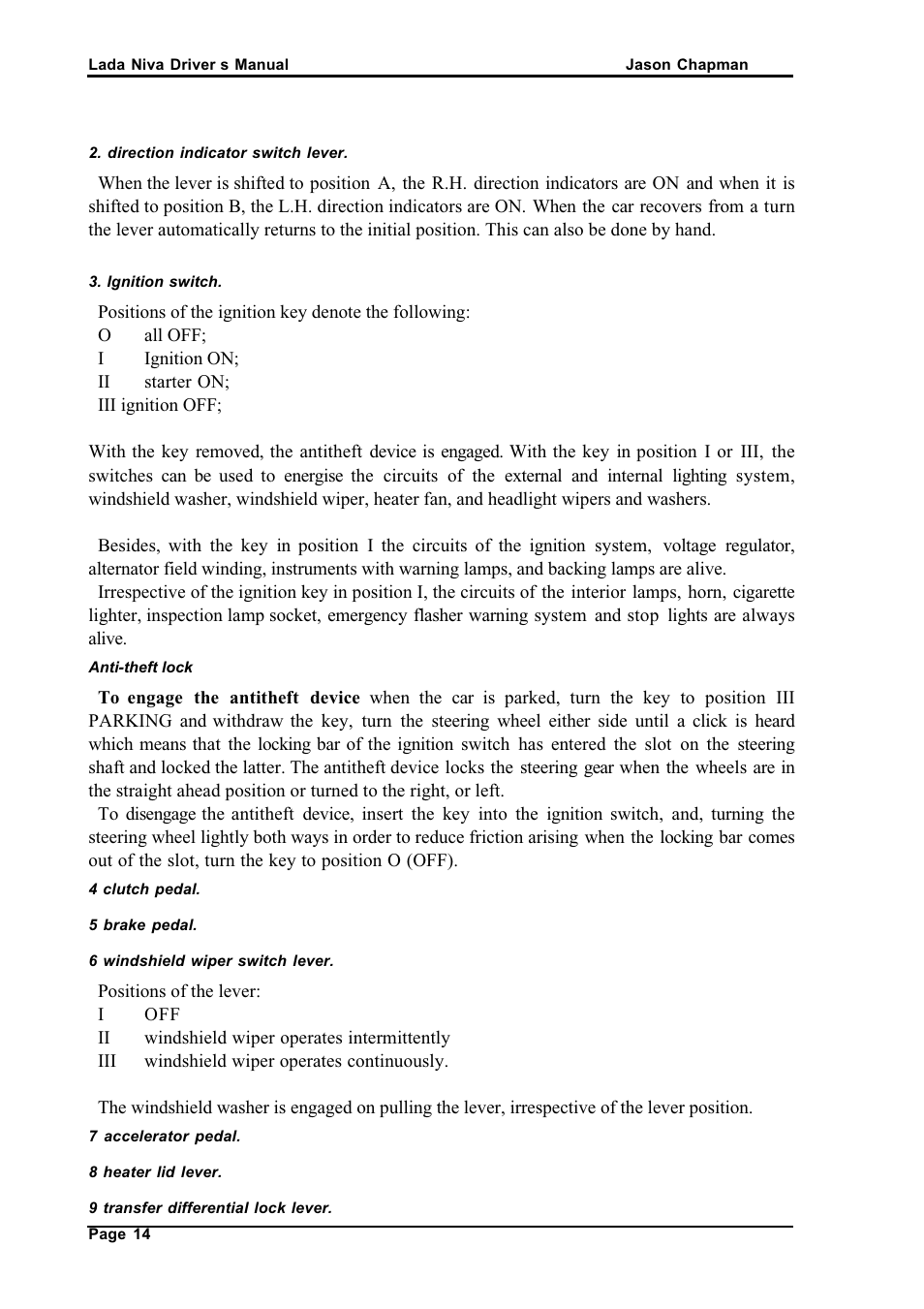 АВТОВАЗ Lada VAZ2121 User Manual | Page 18 / 36