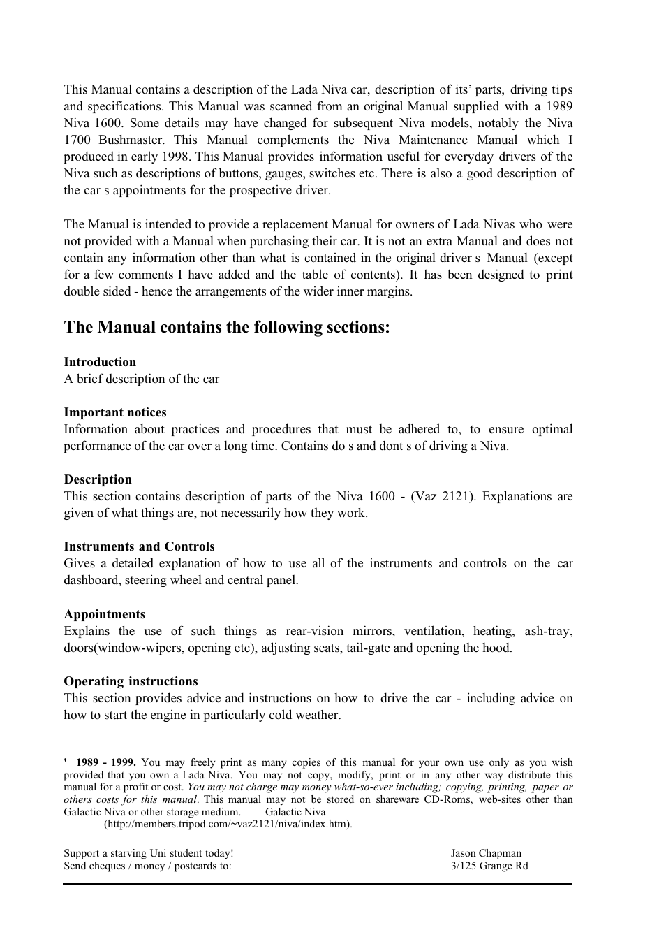 АВТОВАЗ Lada VAZ2121 User Manual | Page 2 / 36