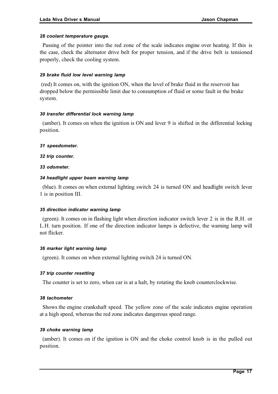 АВТОВАЗ Lada VAZ2121 User Manual | Page 21 / 36