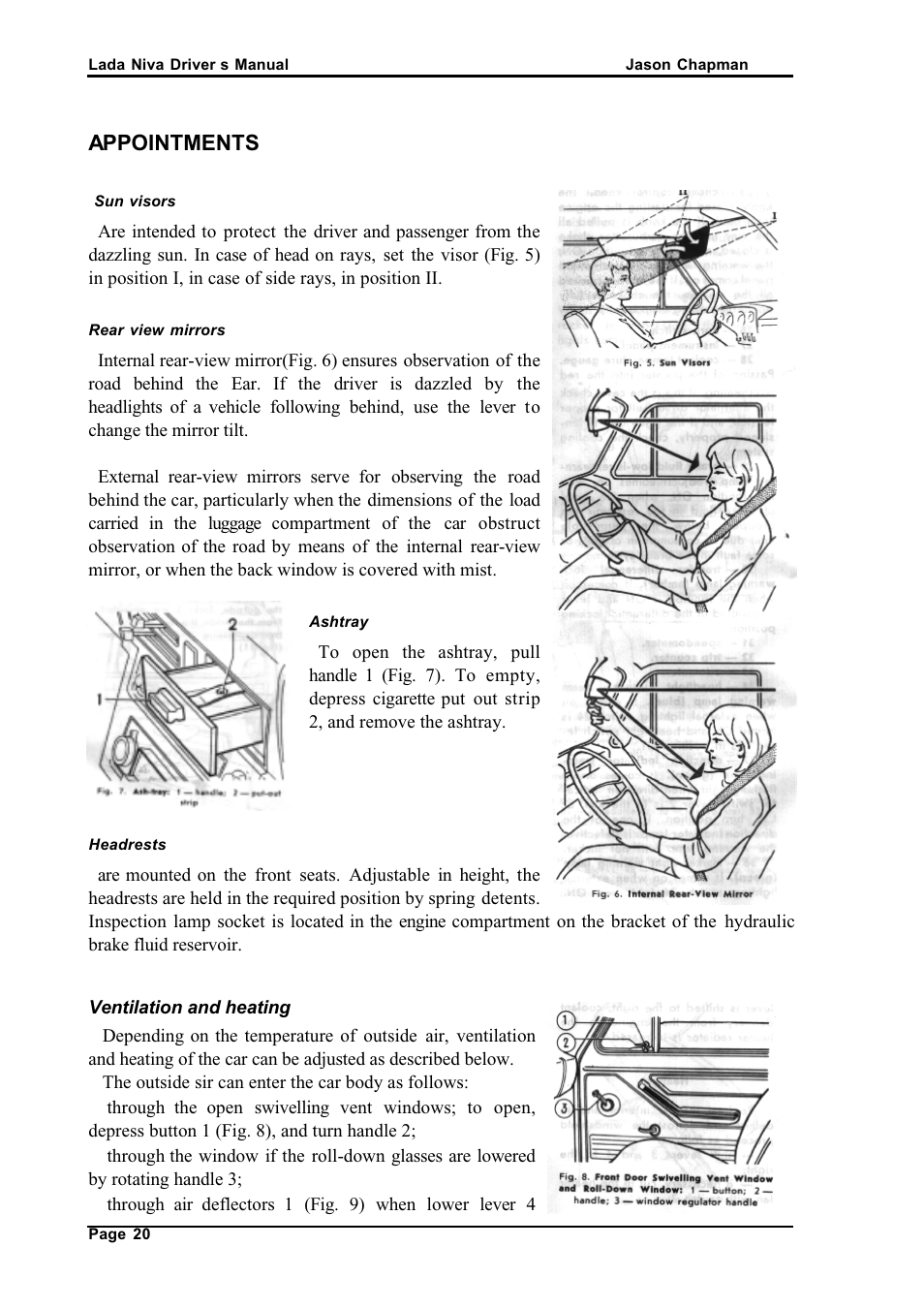 Appointments | АВТОВАЗ Lada VAZ2121 User Manual | Page 24 / 36
