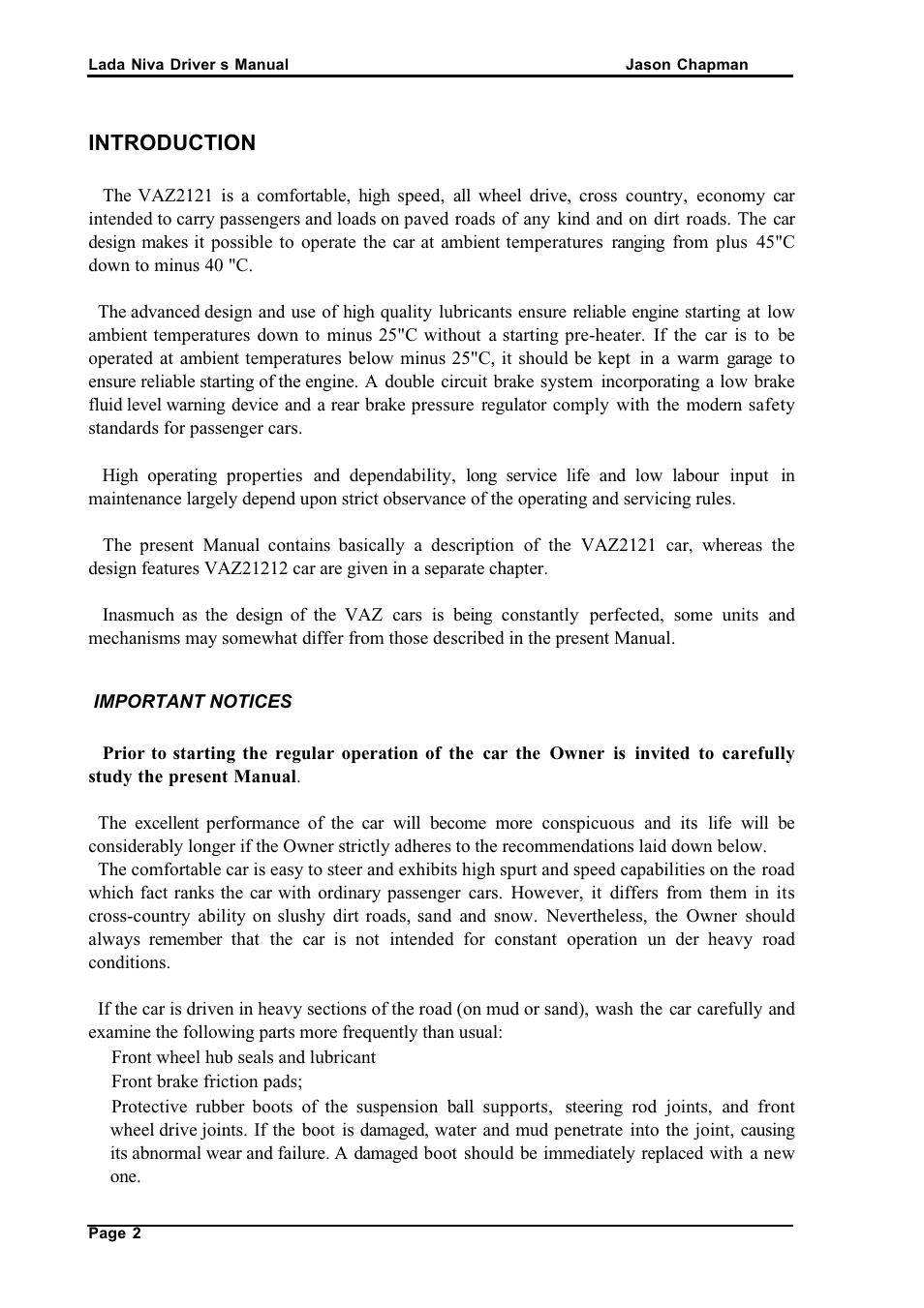 АВТОВАЗ Lada VAZ2121 User Manual | Page 6 / 36