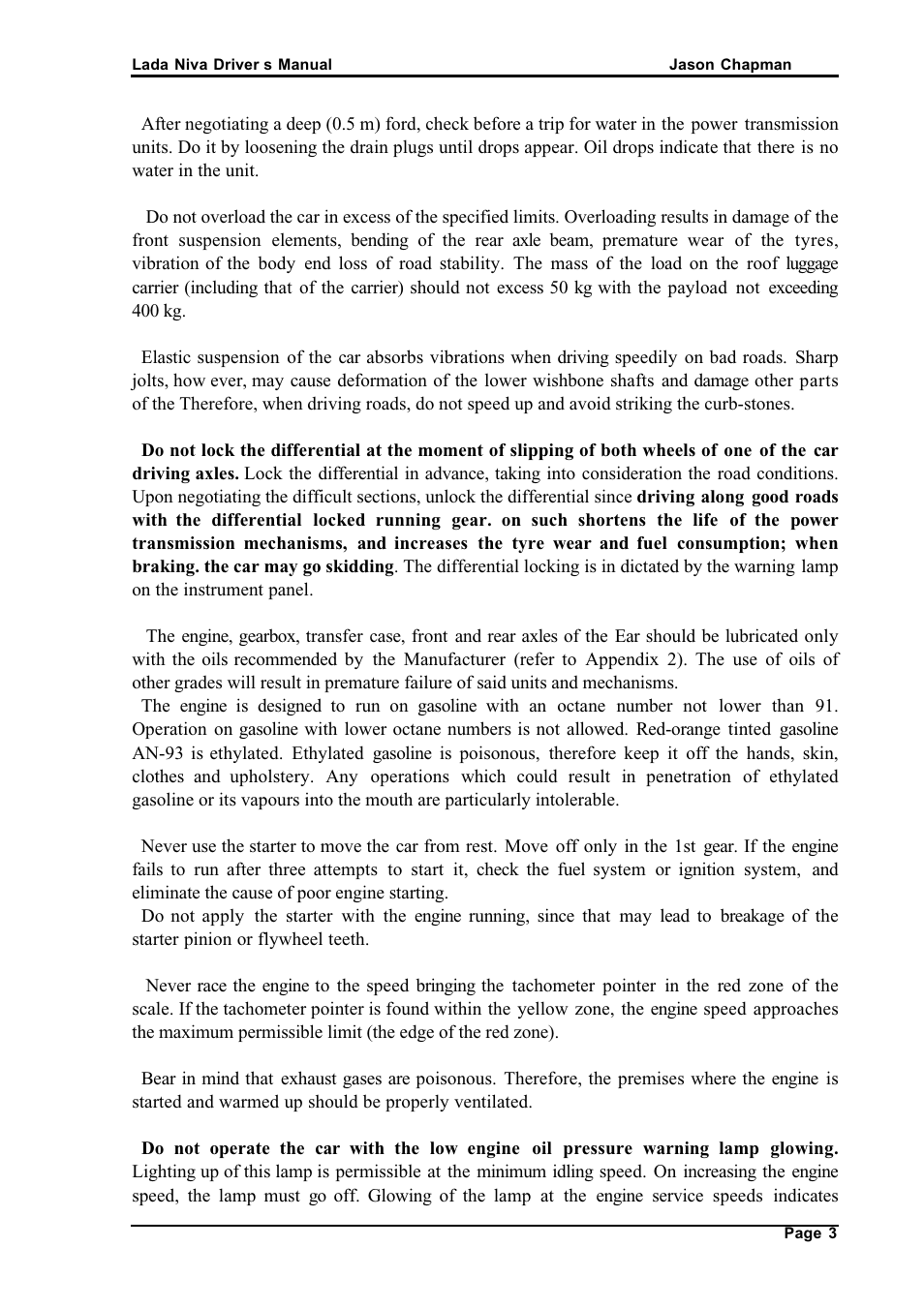 АВТОВАЗ Lada VAZ2121 User Manual | Page 7 / 36