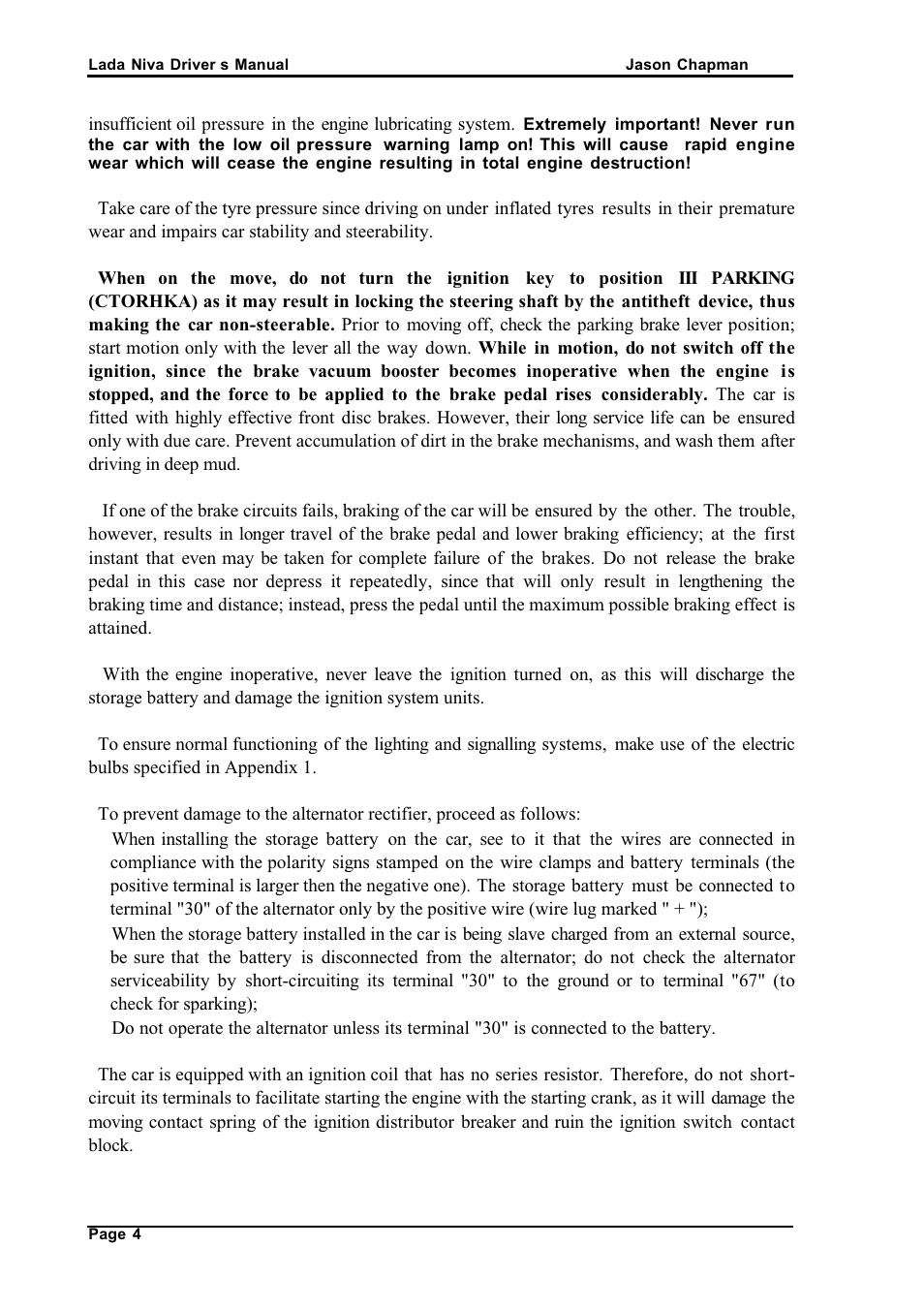 АВТОВАЗ Lada VAZ2121 User Manual | Page 8 / 36