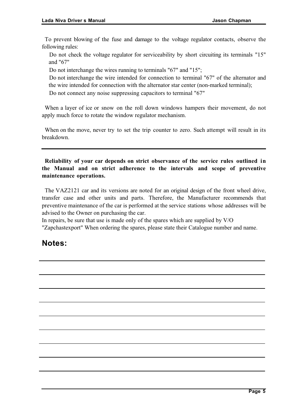 АВТОВАЗ Lada VAZ2121 User Manual | Page 9 / 36