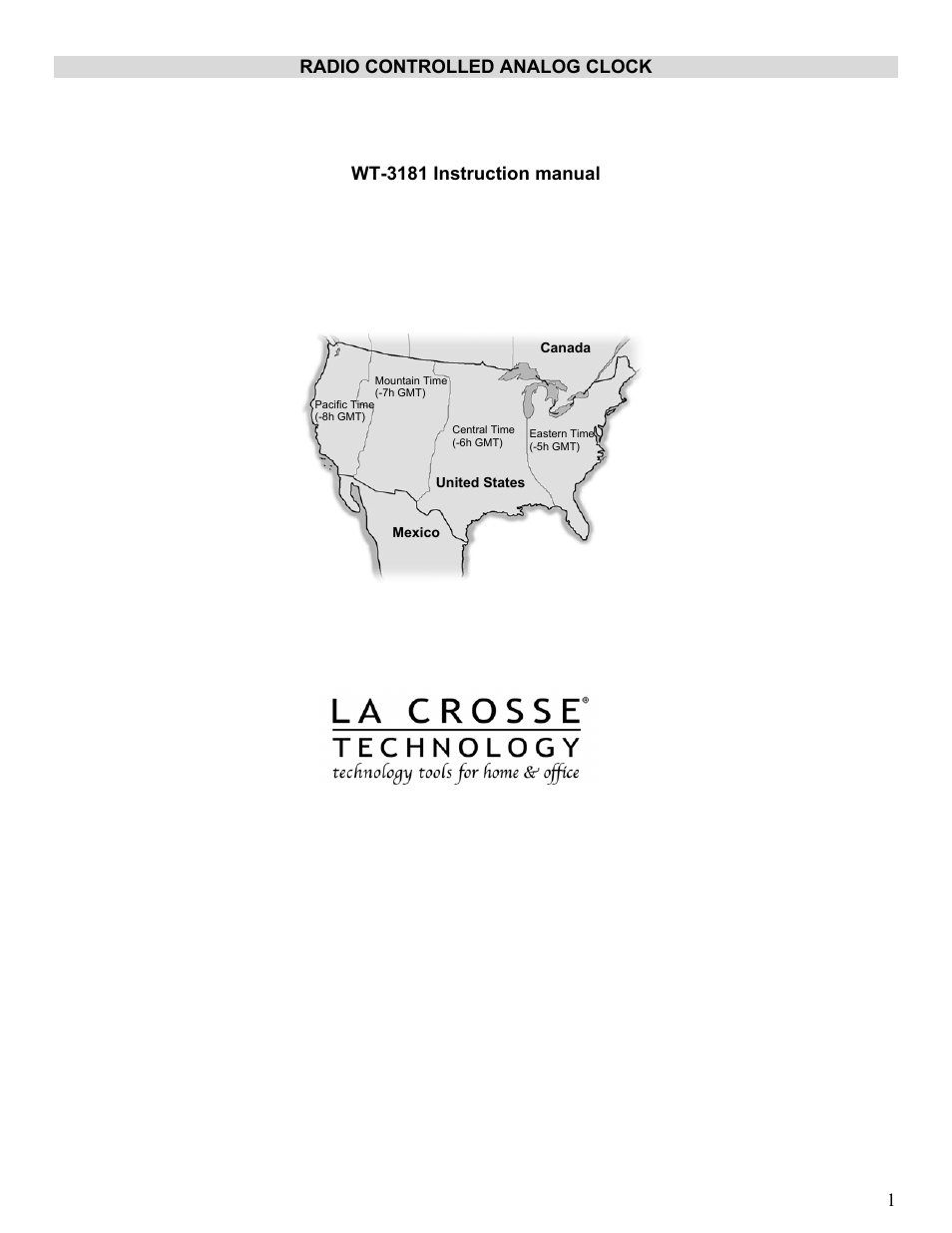 La Crosse Technology WT-3181 User Manual | 7 pages