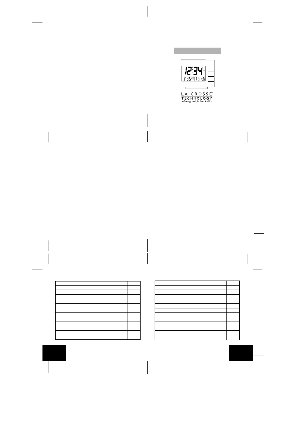 La Crosse Technology Radio Controlled Temperature Alarm WS-8054U User Manual | 10 pages