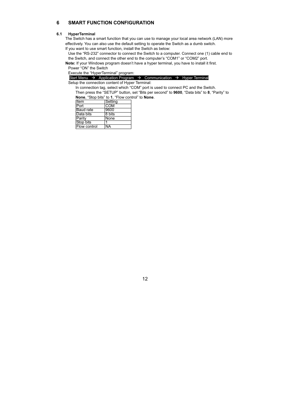 12 6 smart function configuration | LevelOne OfficeCon GSW-0440T User Manual | Page 12 / 21