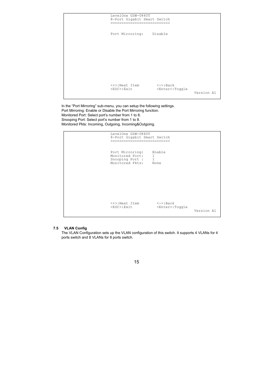 LevelOne OfficeCon GSW-0440T User Manual | Page 15 / 21