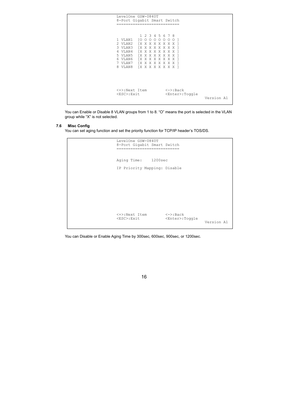 LevelOne OfficeCon GSW-0440T User Manual | Page 16 / 21
