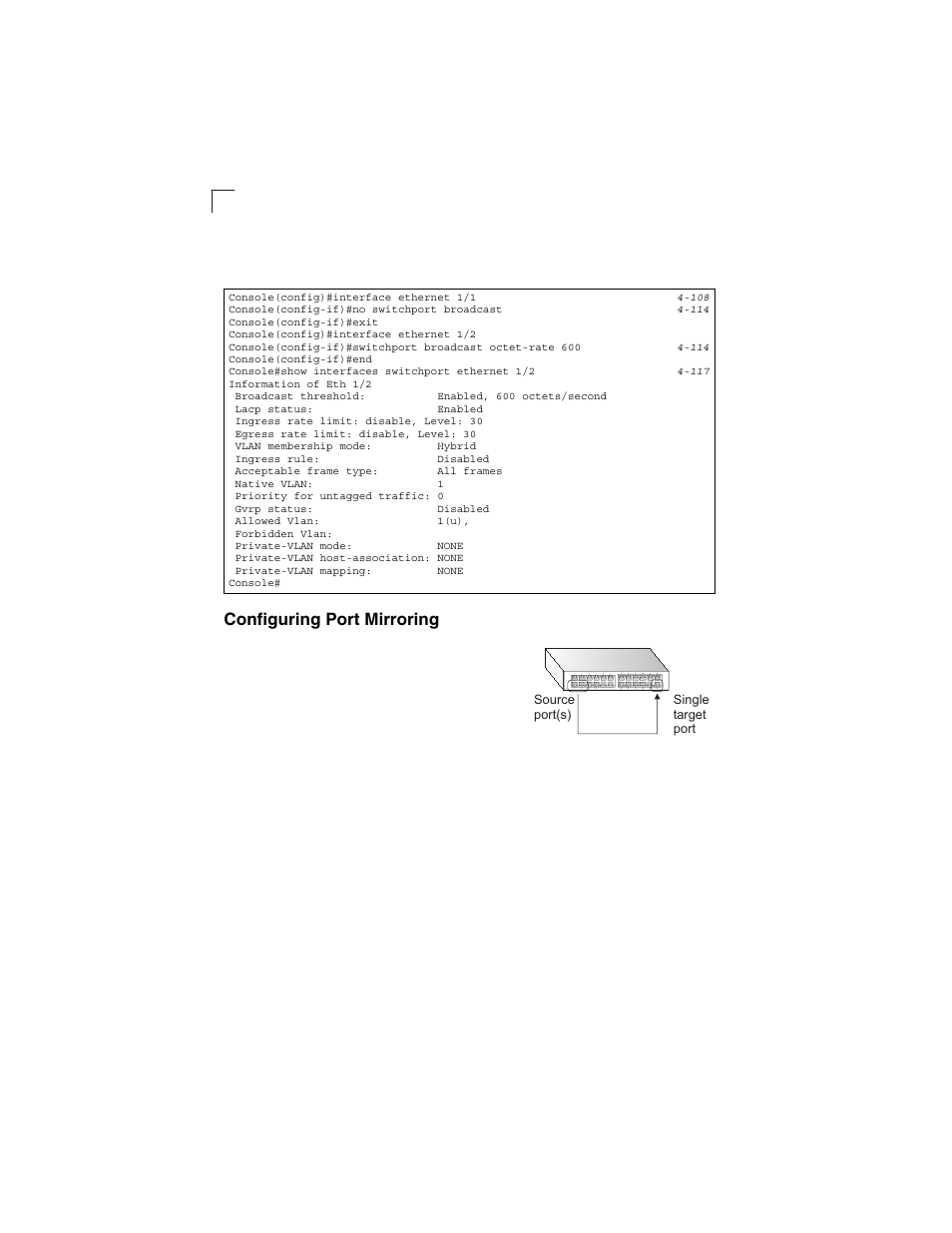 Configuring port mirroring | LevelOne GSW-2692 User Manual | Page 118 / 390