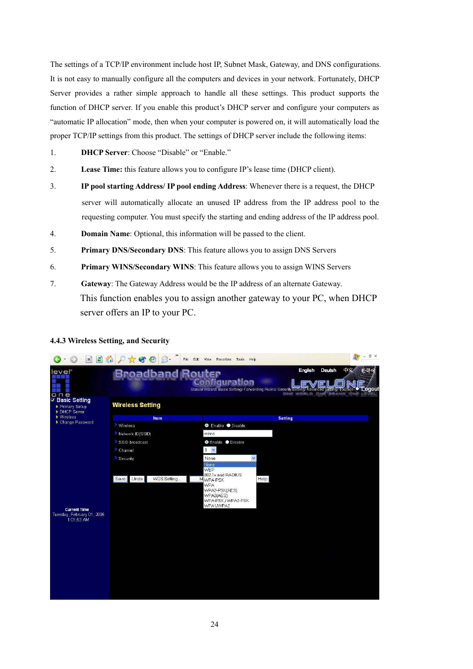 LevelOne WBR-5400 User Manual | Page 24 / 82