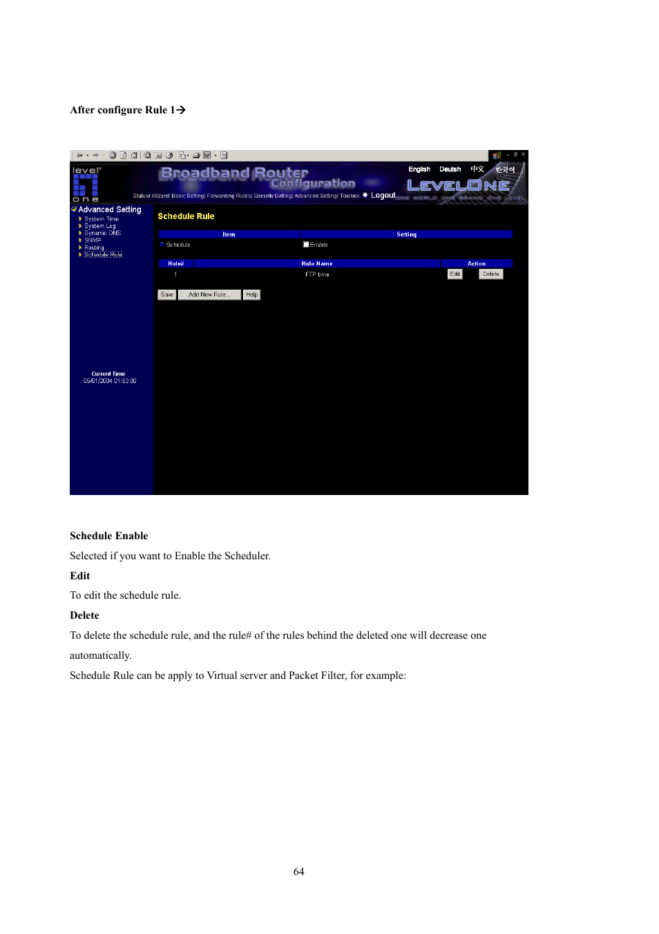 LevelOne WBR-5400 User Manual | Page 64 / 82
