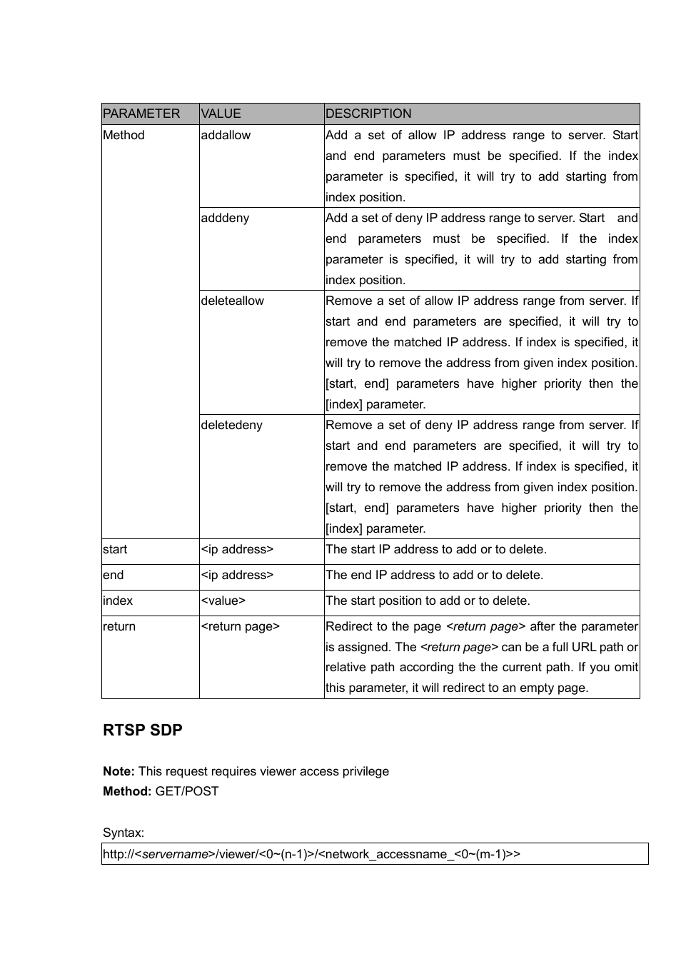 Rtsp sdp | LevelOne FCS-5030 User Manual | Page 102 / 114