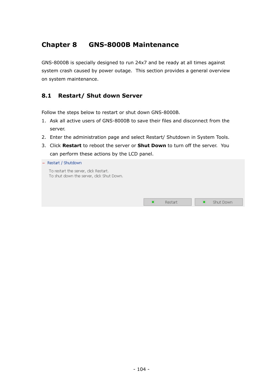LevelOne 4-bay Sata NAS w/2 Gigabit Ethernet GNS-8000B User Manual | Page 104 / 135