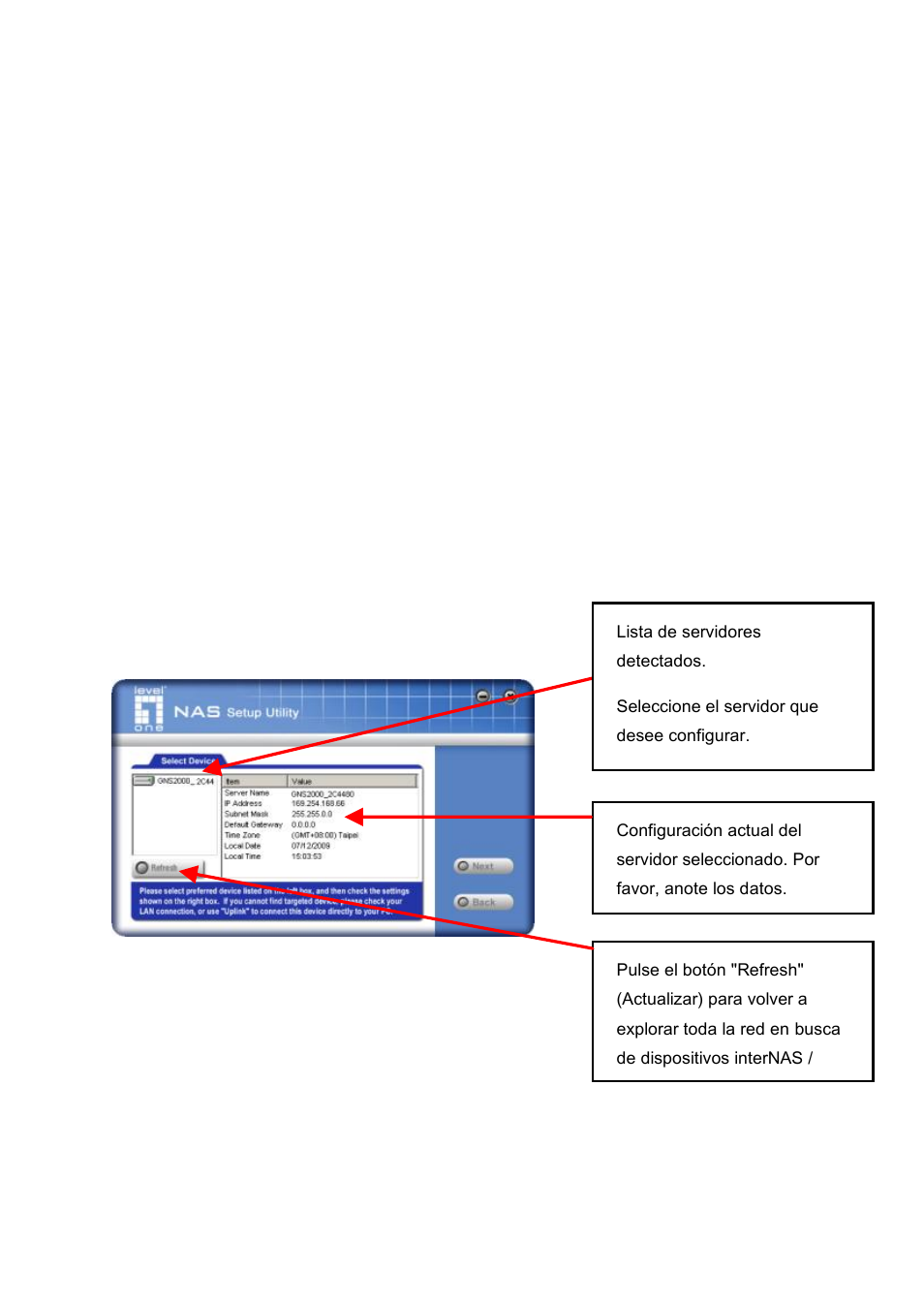 Configuració n rápida con el asistente de nas | LevelOne GNS-2000 User Manual | Page 100 / 123