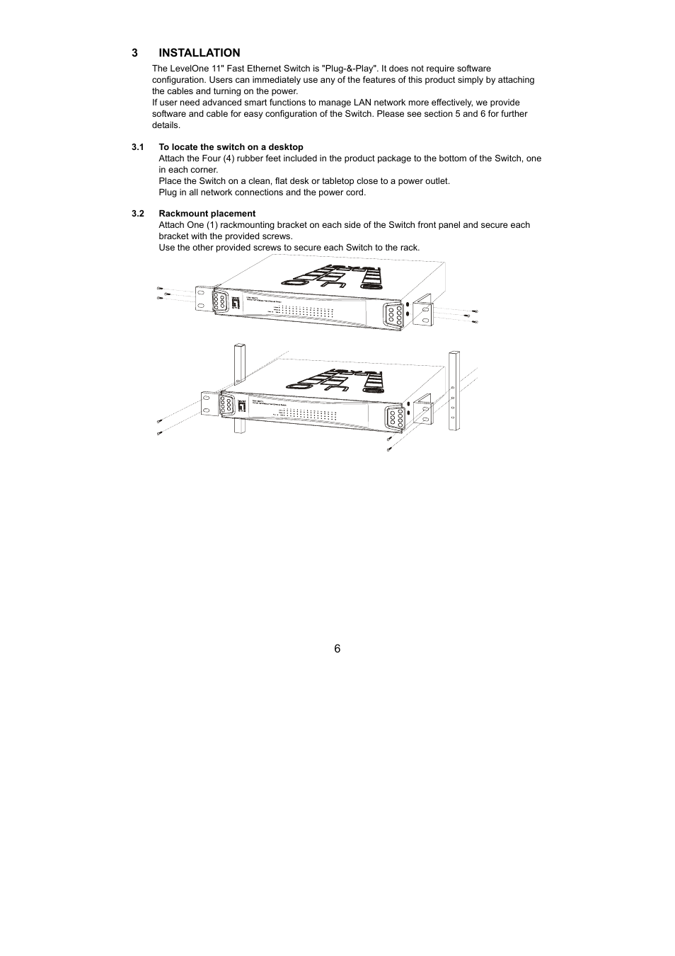 LevelOne OfficeCon FSW-1620TX User Manual | Page 6 / 12