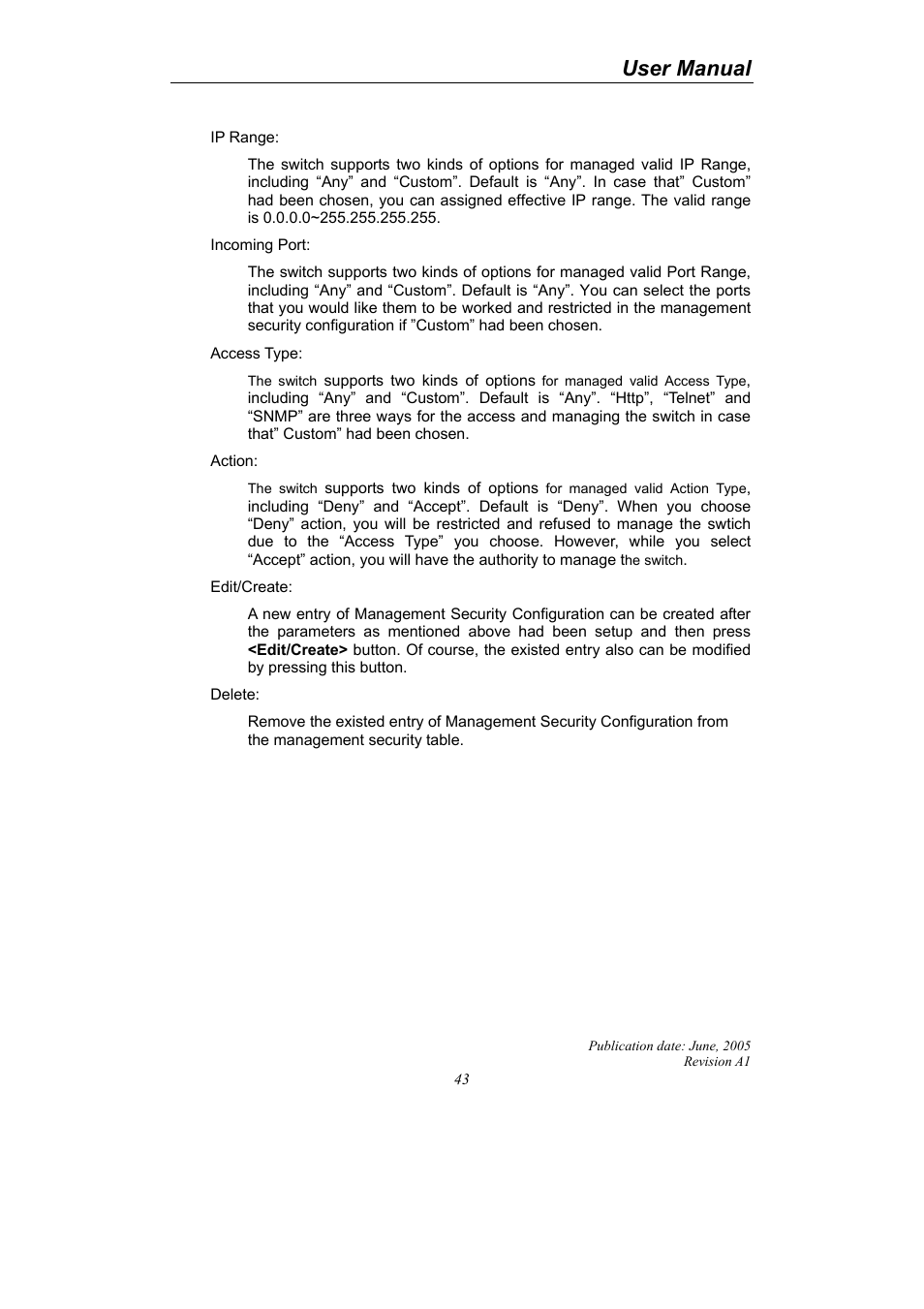 User manual | LevelOne ProCon GSW-2690 User Manual | Page 47 / 265