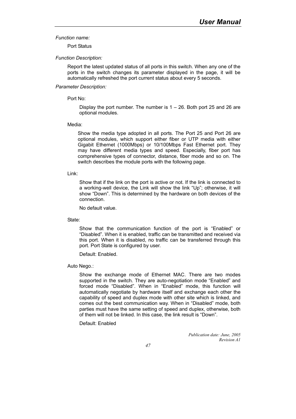 User manual | LevelOne ProCon GSW-2690 User Manual | Page 51 / 265