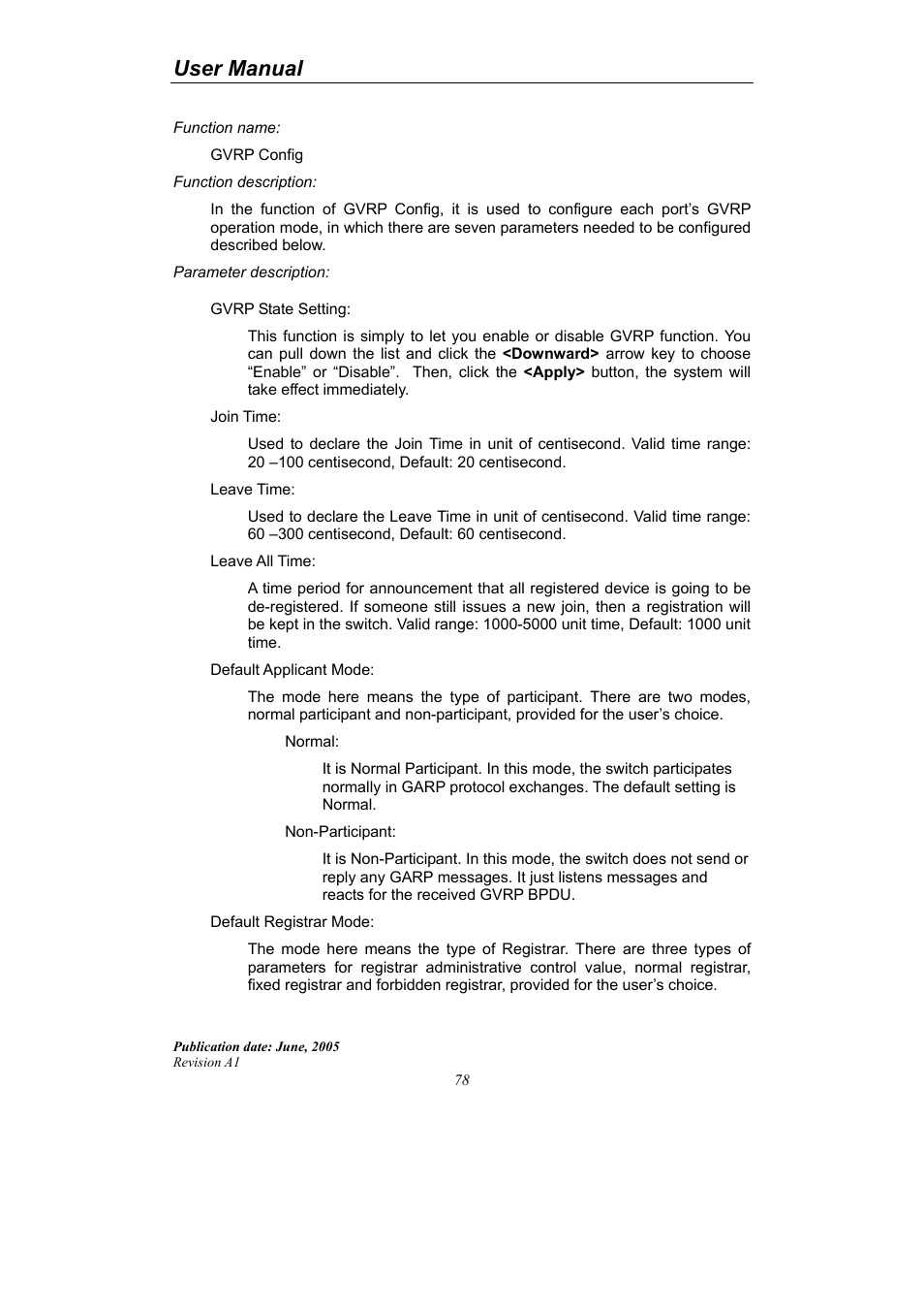 User manual | LevelOne ProCon GSW-2690 User Manual | Page 82 / 265