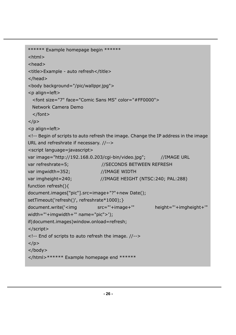 LevelOne FCS-1050 User Manual | Page 26 / 60