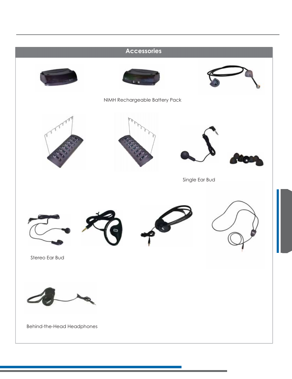 Accessories for lr-42/44, Ffhvvrulhv | Listen Technologies Stationary LA-350 User Manual | Page 121 / 148
