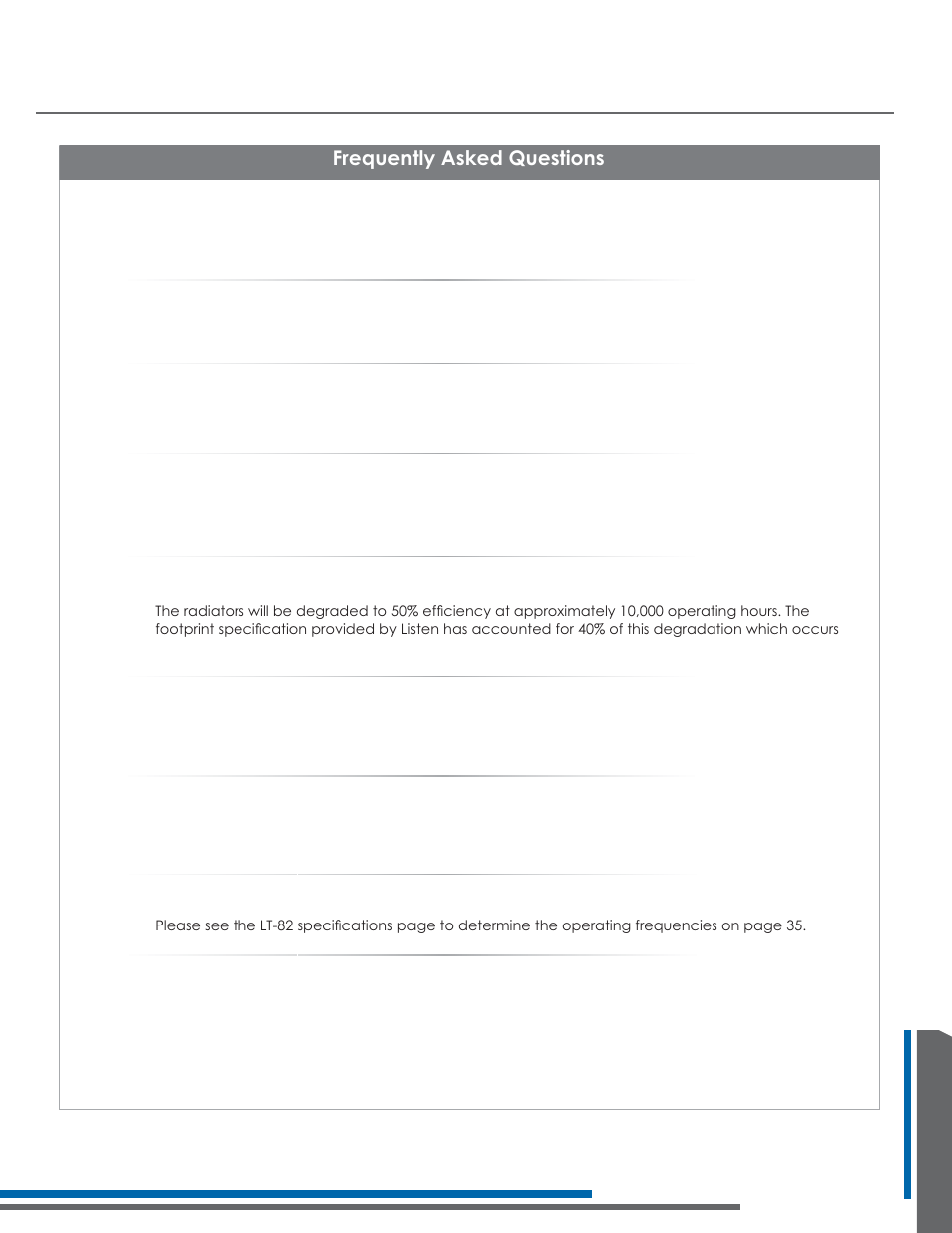 Frequently asked questions | Listen Technologies Stationary LA-350 User Manual | Page 145 / 148