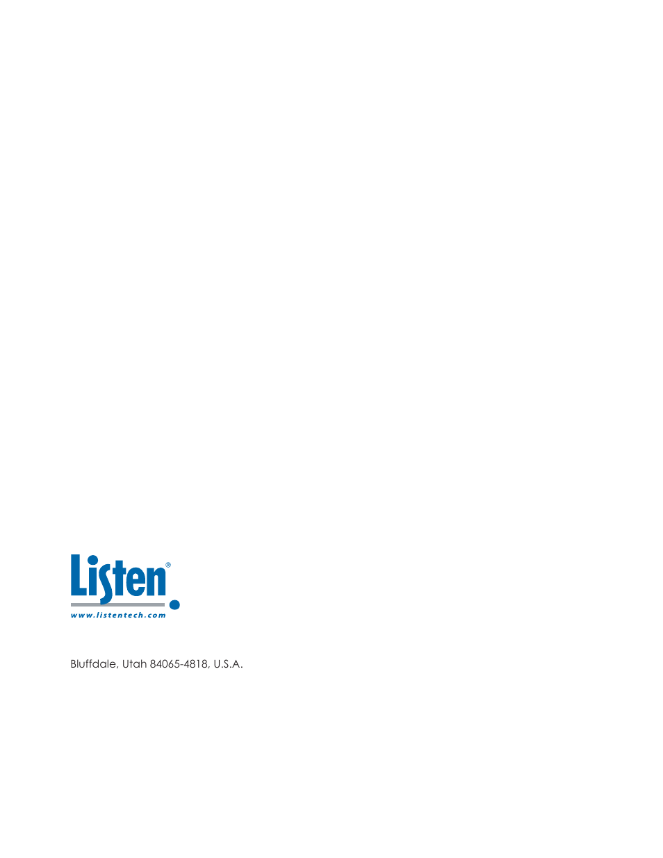 Listen Technologies Stationary LA-350 User Manual | Page 148 / 148