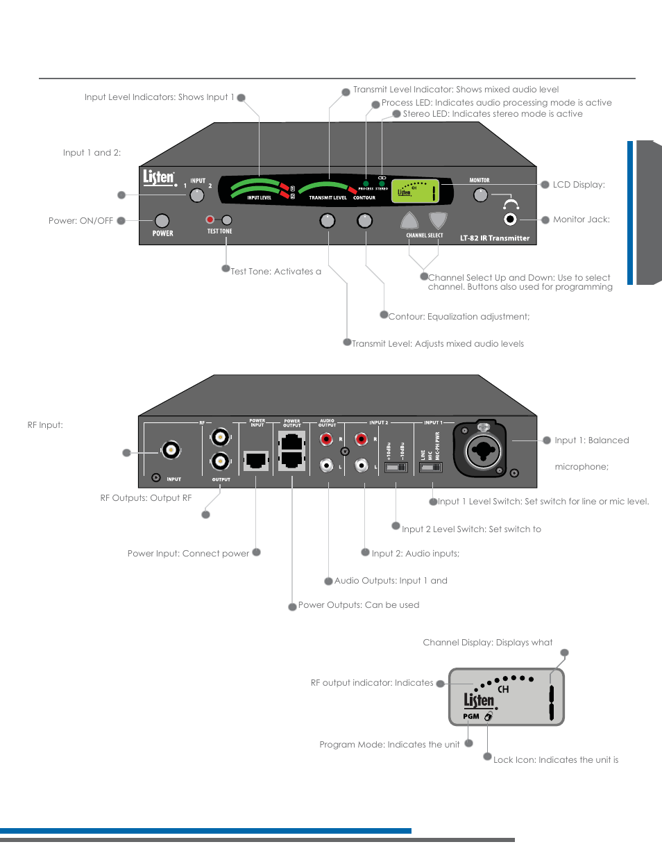 Lt-82 quick reference | Listen Technologies Stationary LA-350 User Manual | Page 43 / 148