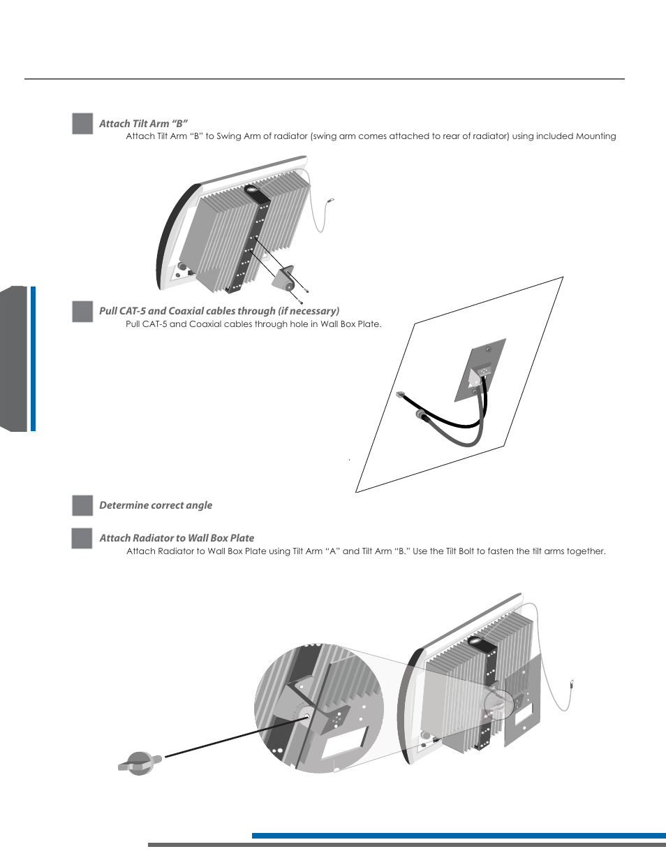 La-140 – mounting your radiator | Listen Technologies Stationary LA-350 User Manual | Page 68 / 148