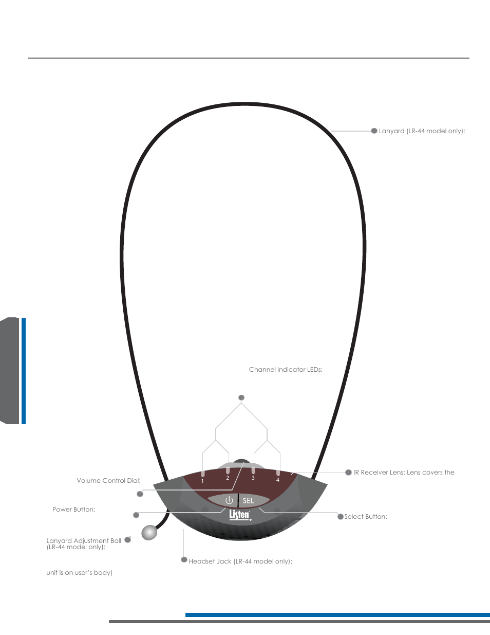 Lr-44 quick reference | Listen Technologies Stationary LA-350 User Manual | Page 96 / 148