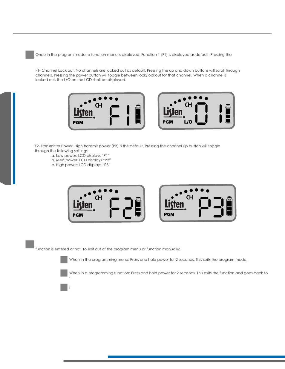 Lt-700 programming instructions | Listen Technologies 863.050 User Manual | Page 32 / 76