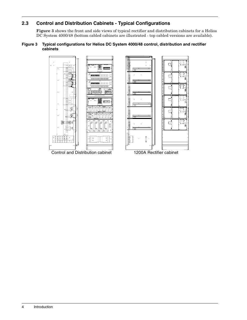 Figure 3, Rectifier cabinets | Liebert 1500 User Manual | Page 10 / 59