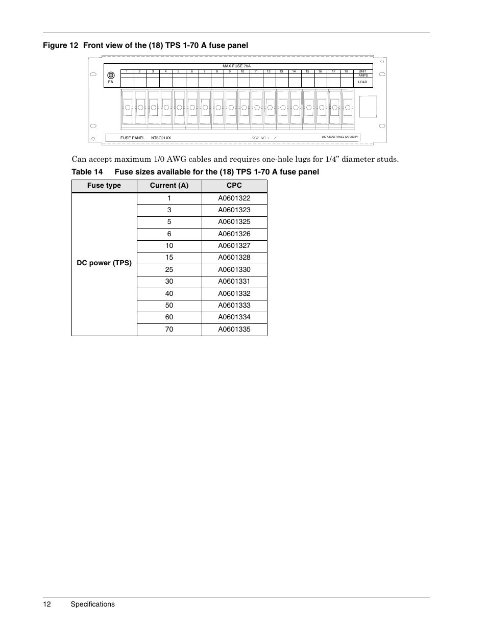 Table 14, Figure 12 | Liebert 1500 User Manual | Page 18 / 59