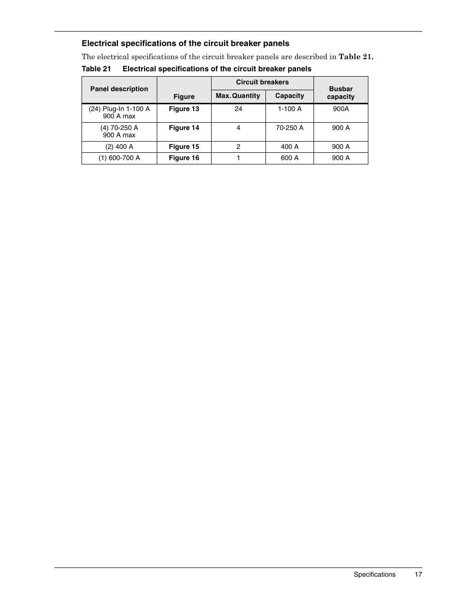 Table 21 | Liebert 1500 User Manual | Page 23 / 59