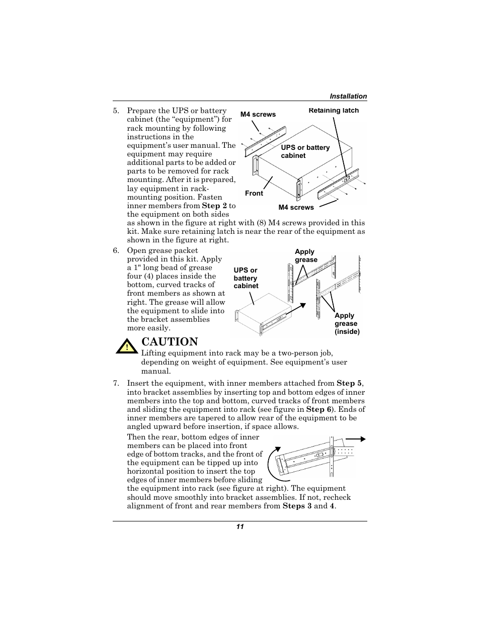 Caution | Liebert 230V User Manual | Page 15 / 40