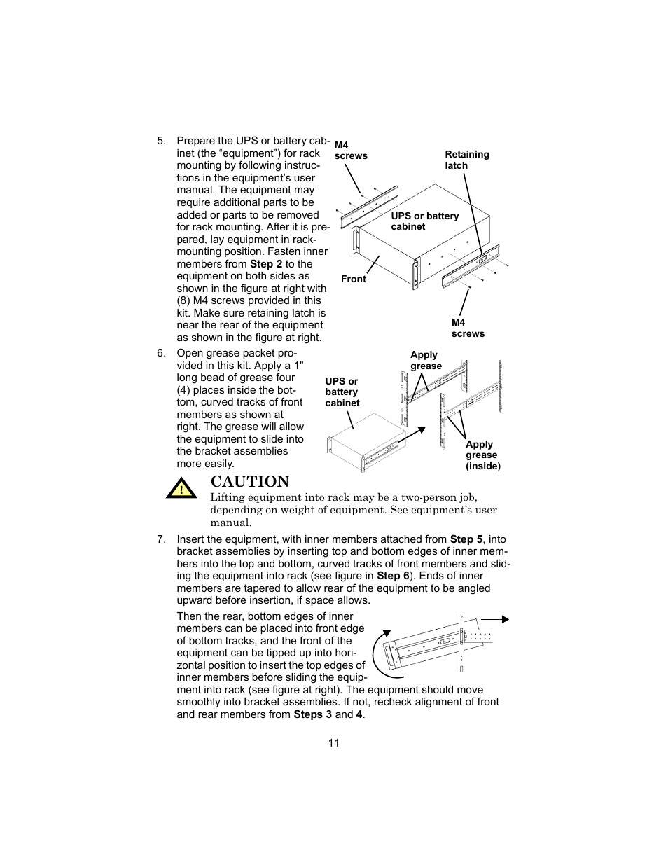 Caution | Liebert 208V User Manual | Page 15 / 40