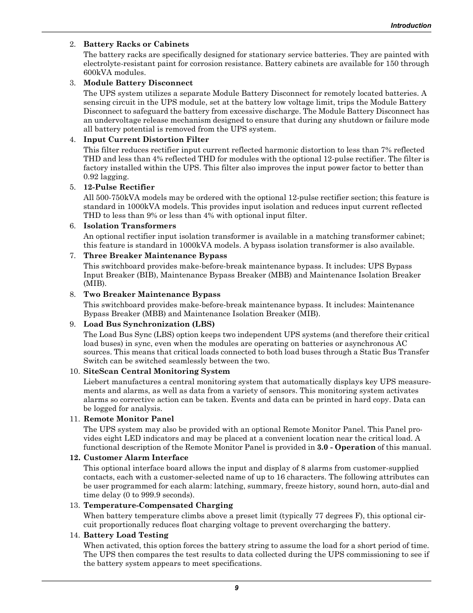 3 ) are | Liebert 1000kVA User Manual | Page 15 / 120