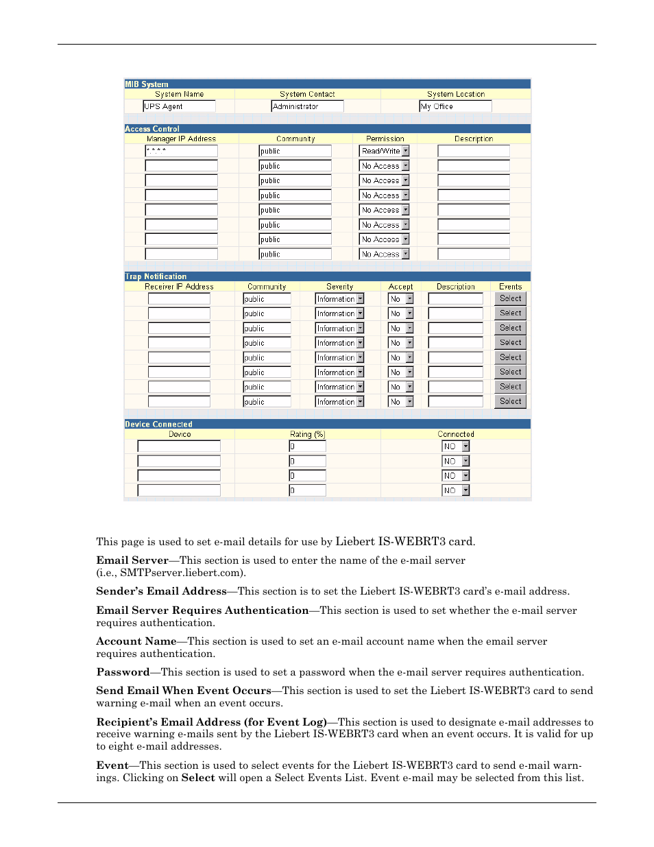 Figure 18 snmp | Liebert UPS User Manual | Page 19 / 28