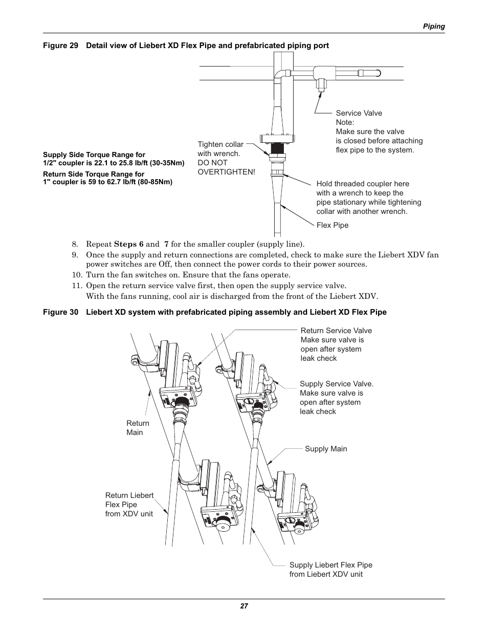 Liebert Cooling System XDV User Manual | Page 33 / 48