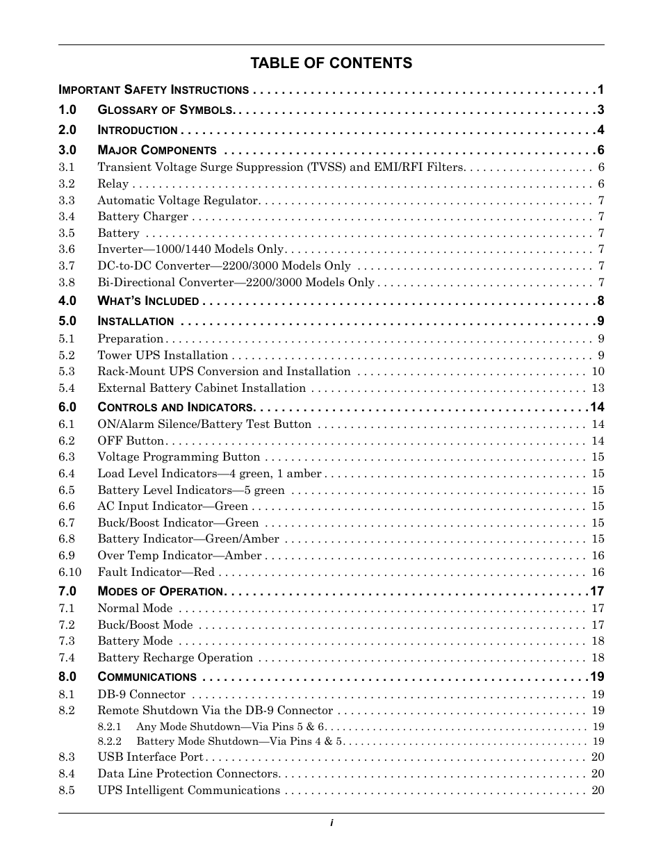 Liebert PSITM User Manual | Page 3 / 34