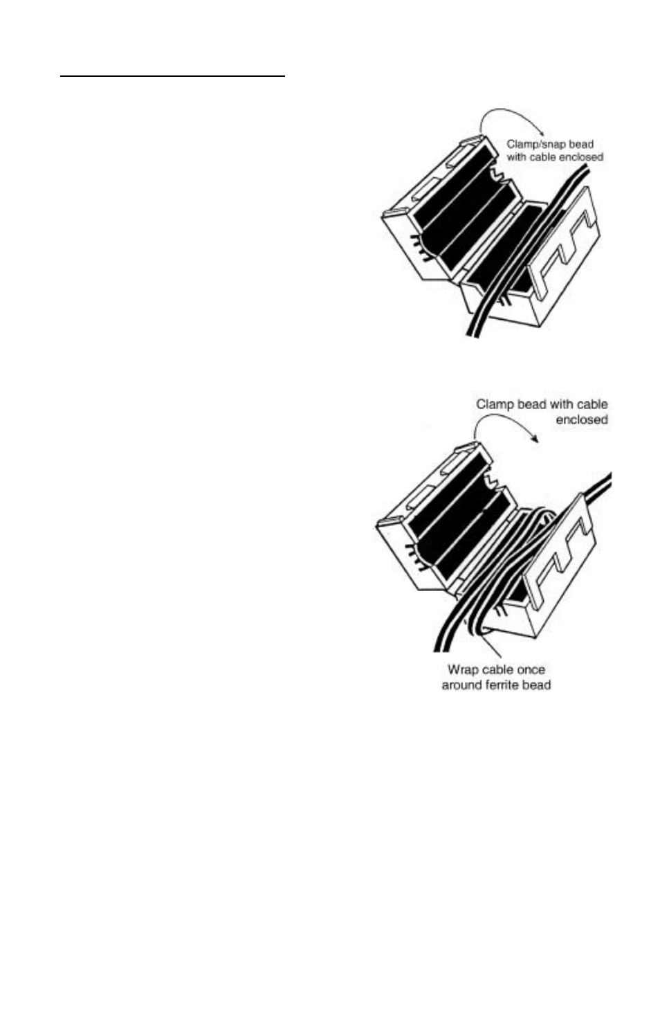 Ferrite bead | Liebert 700-3000 VA User Manual | Page 11 / 30