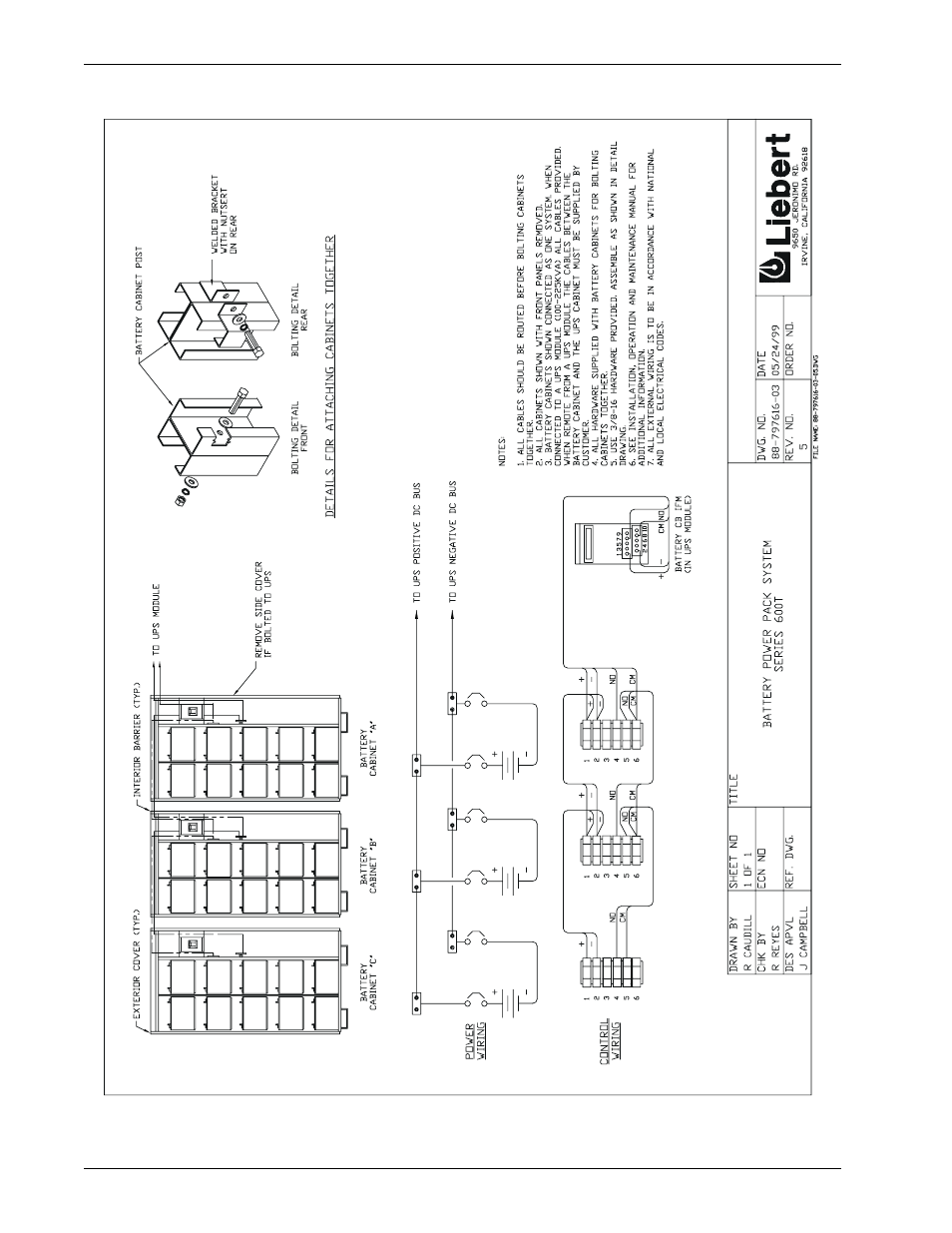 Figure 13 parallel battery power pack, Figure 13, Rough figure 13 | Liebert 600T User Manual | Page 38 / 73