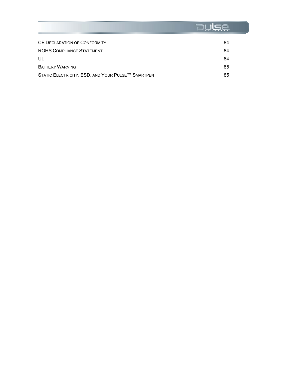 Livescribe PULSE User Manual | Page 5 / 89