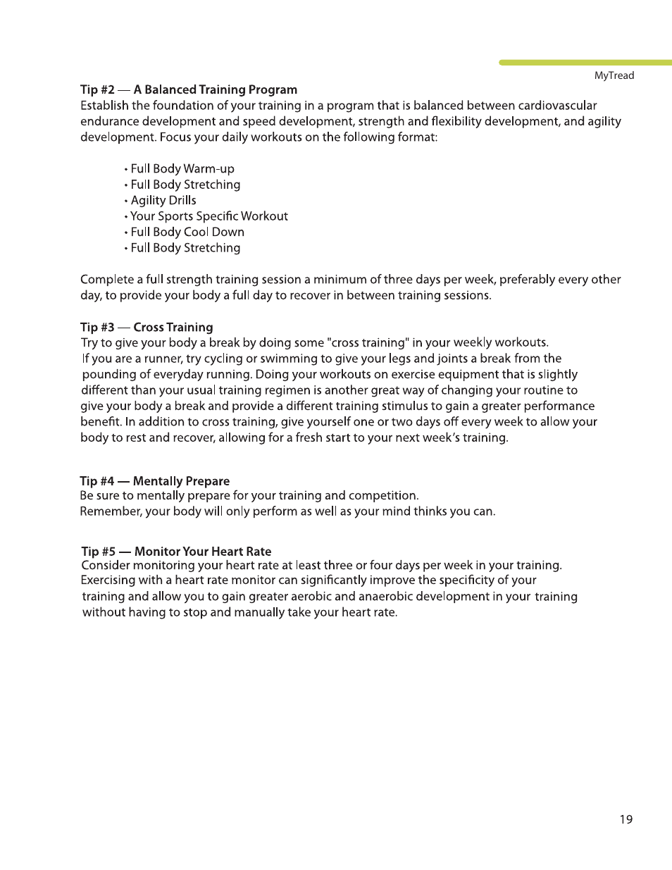 LifeSpan MyTread TR100 User Manual | Page 19 / 40