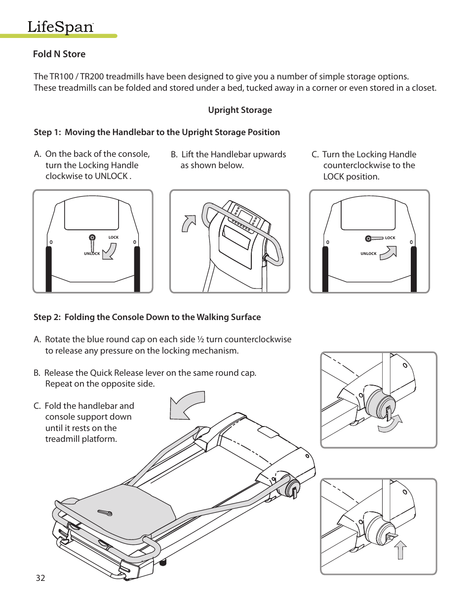 LifeSpan MyTread TR100 User Manual | Page 32 / 40