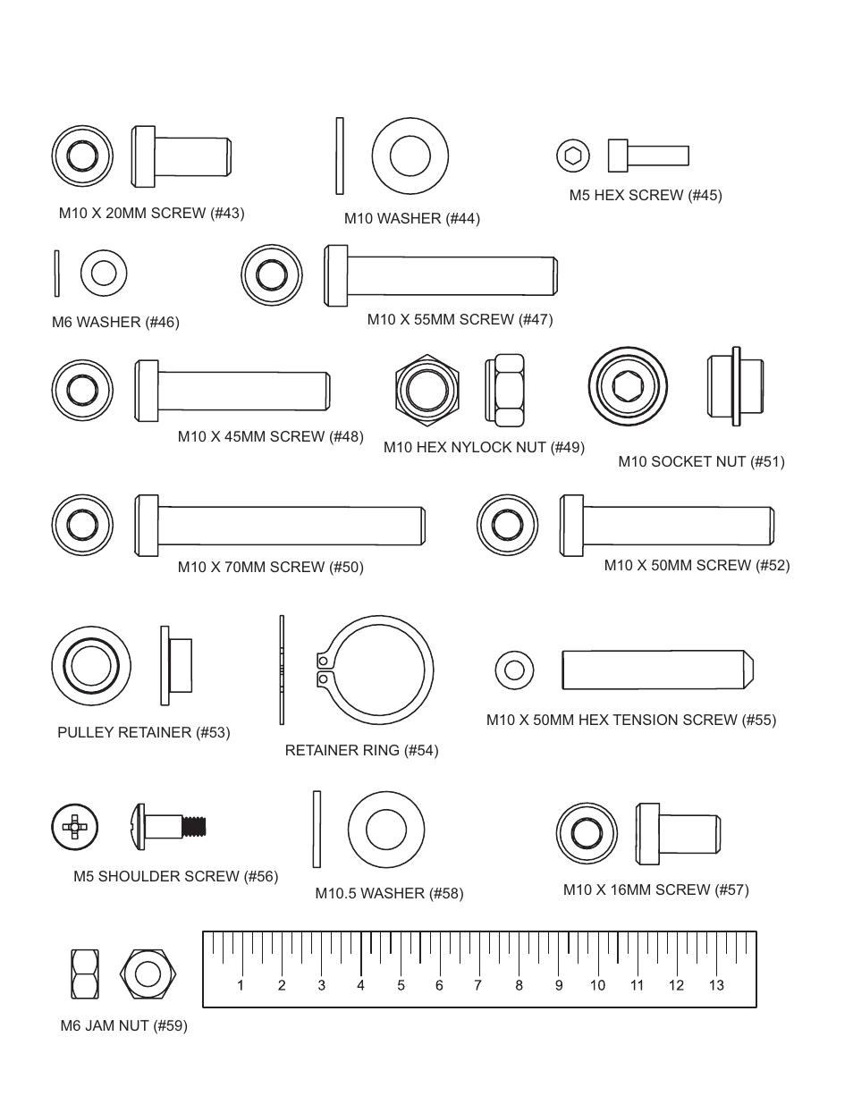Hardware | Life Fitness Cable Motion G7-002 User Manual | Page 9 / 26