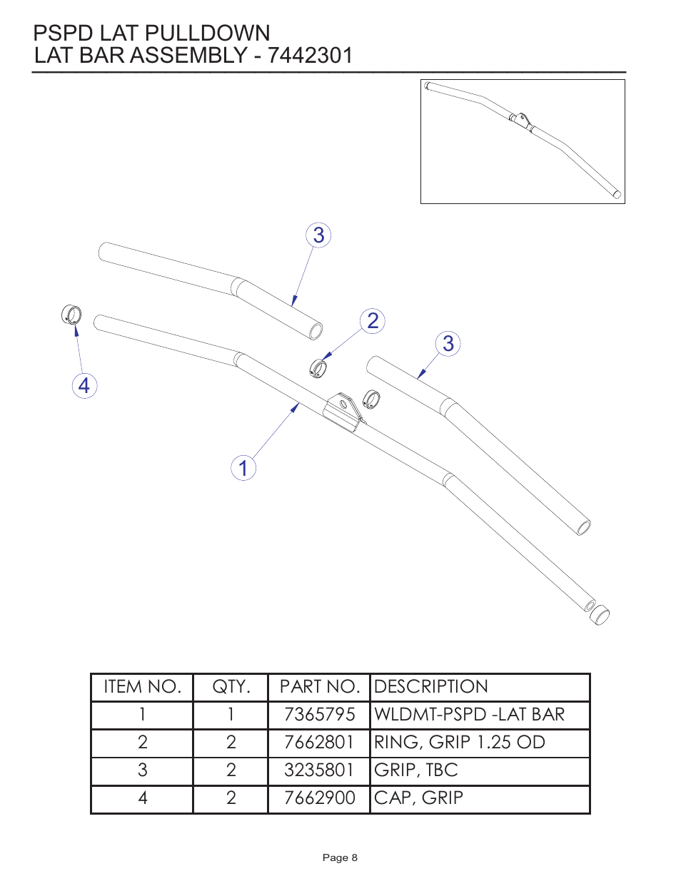 Life Fitness Pro 2 Series PSPD User Manual | Page 8 / 11
