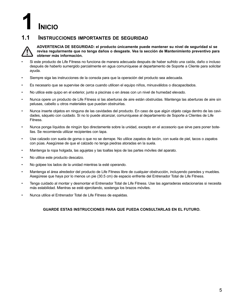 Nicio | Life Fitness 91Xi User Manual | Page 61 / 83