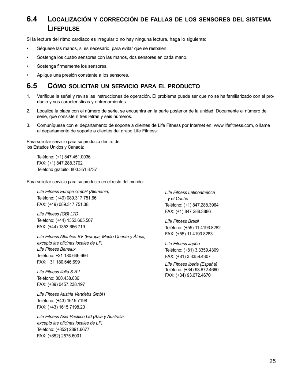 Life Fitness 91Xi User Manual | Page 81 / 83